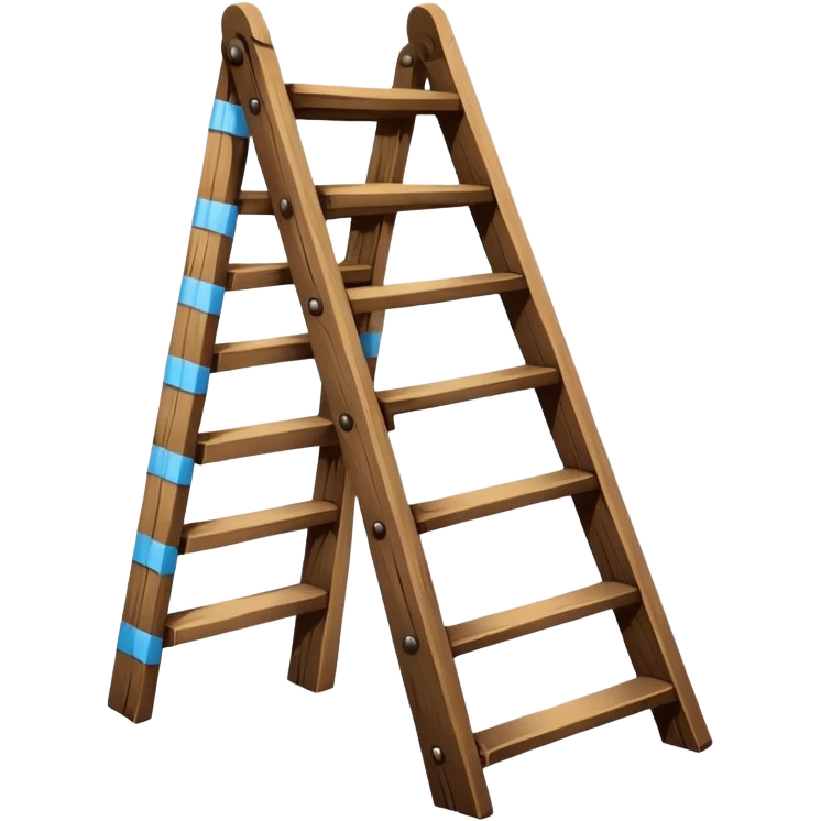 Broken ladder with tape fix emoji