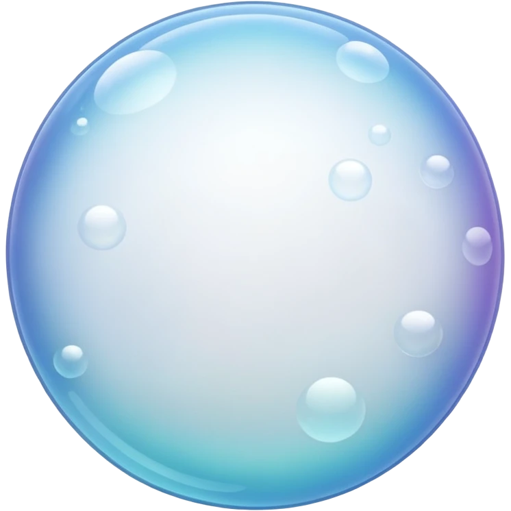 white bubbles emoji