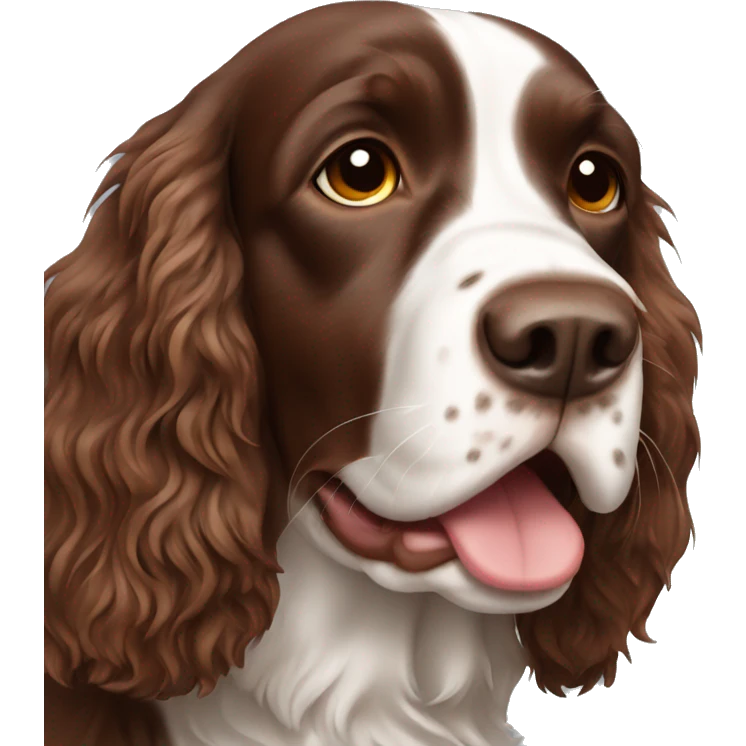 Brown springer spaniel emoji
