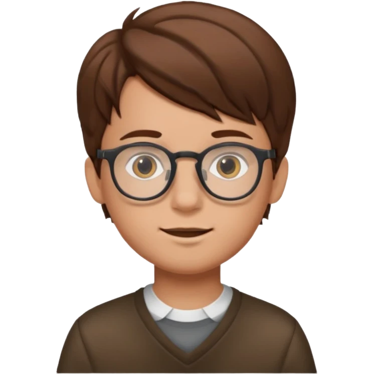 Glasses Wearing boy emoji