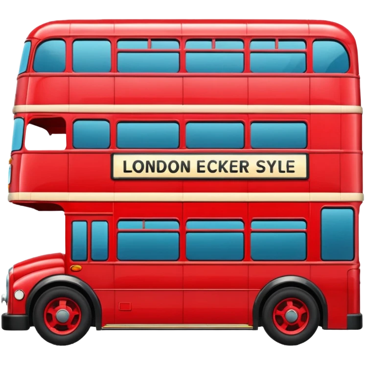 red bus emoji