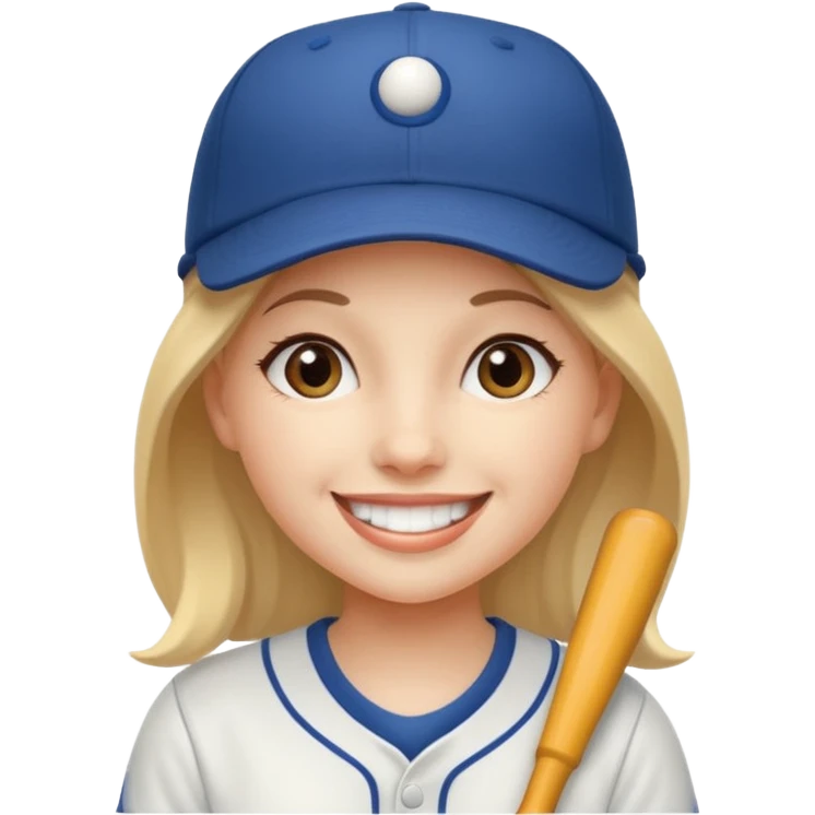 baseball hat girl emoji