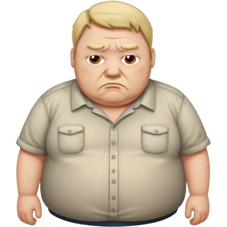 Fat sad guy emoji