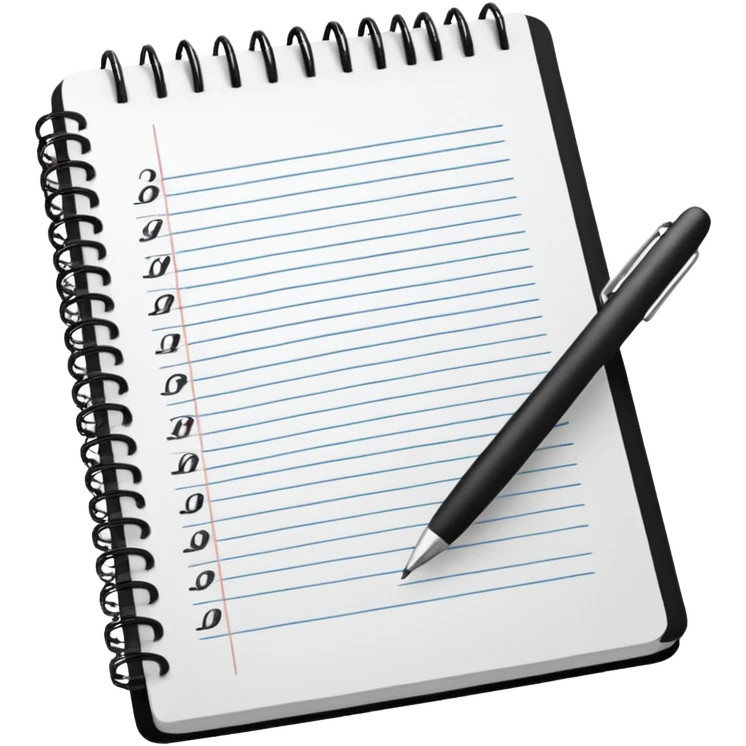 open notebook with Cyrillic letters emoji