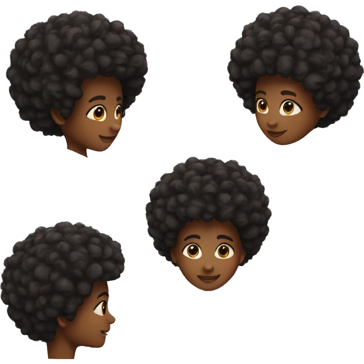 Afro emoji