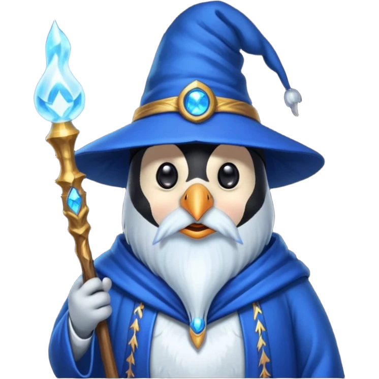 Penguin Wizard emoji
