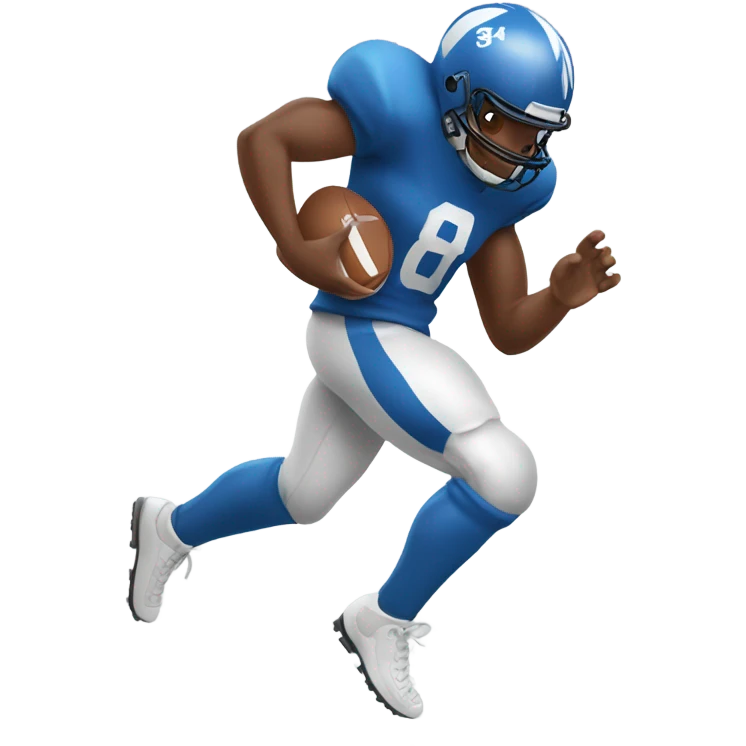 Guy scoring touchdown emoji