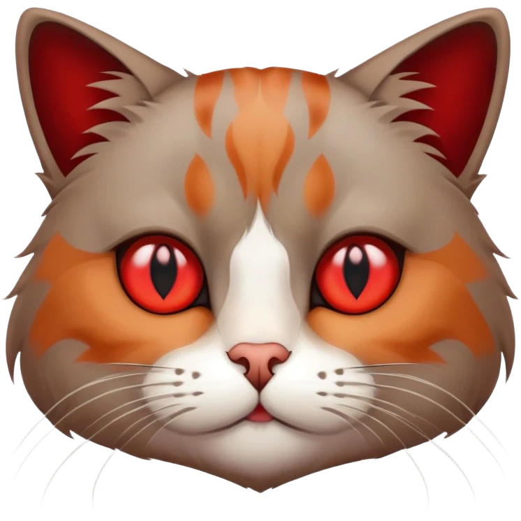 Кот уставший накуренный emoji