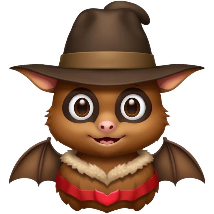 bat with hat emoji