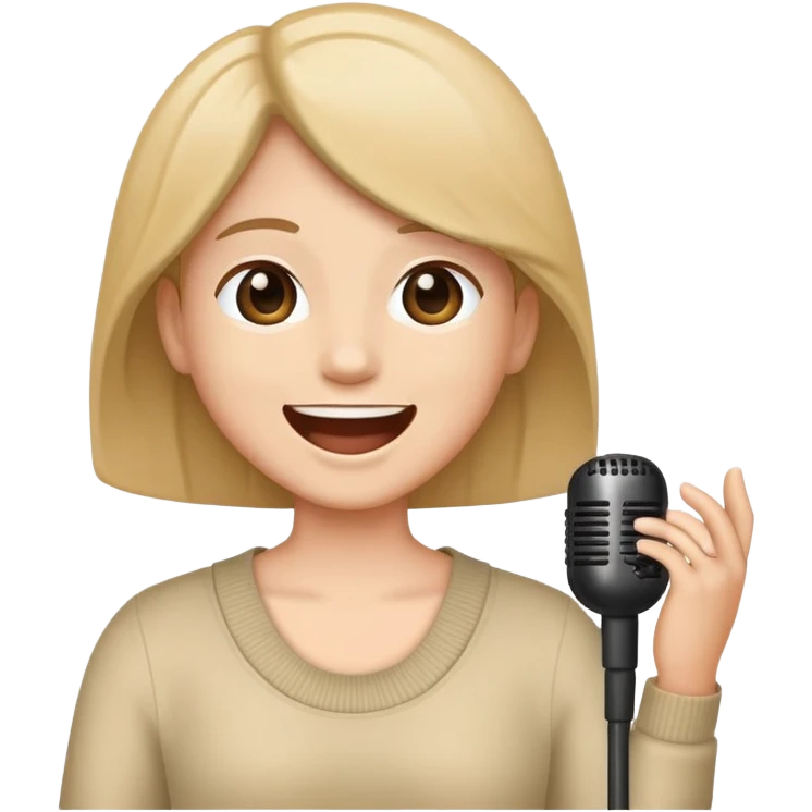 Sing emoji