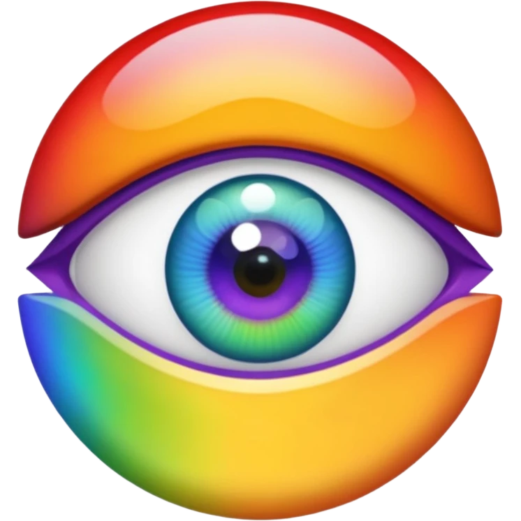  eyes spin multicolore 👁️+🌀+🟣🟢🟠🔵🔴🟡 emoji