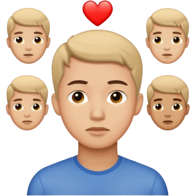 Young man showing possible options emoji