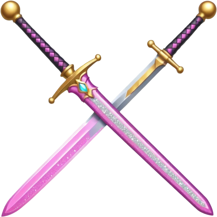 Glitter Sword Pink emoji