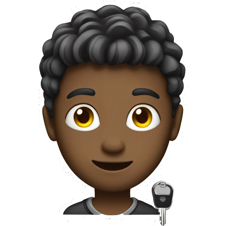 BOY WITH CAR KEY emoji