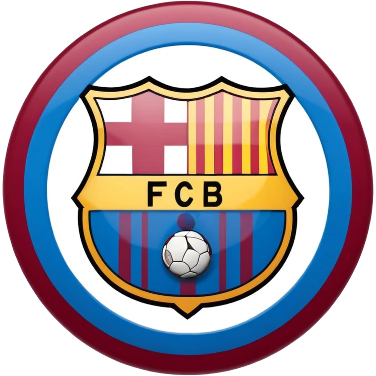 simplified Fc Barcelona logo emoji