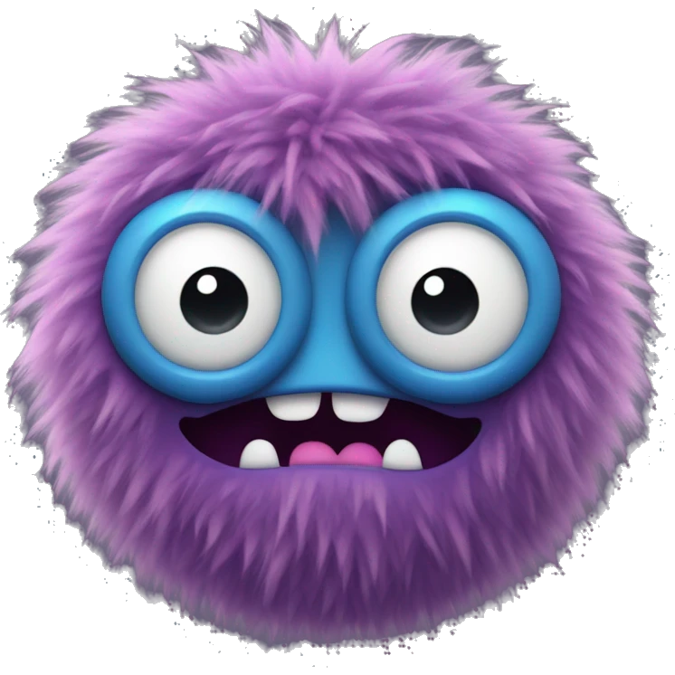 cute fuzzy monster emoji