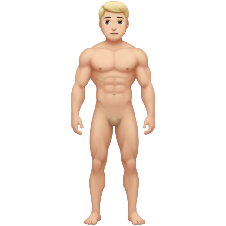 Man nude full body uncovered emoji