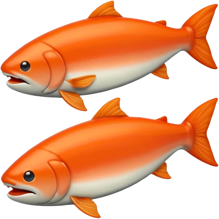 Make salmon  in iPhone emoji style emoji