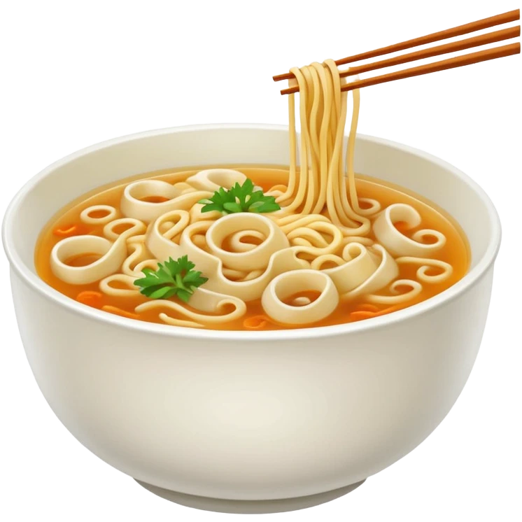 Cute noodle emoji