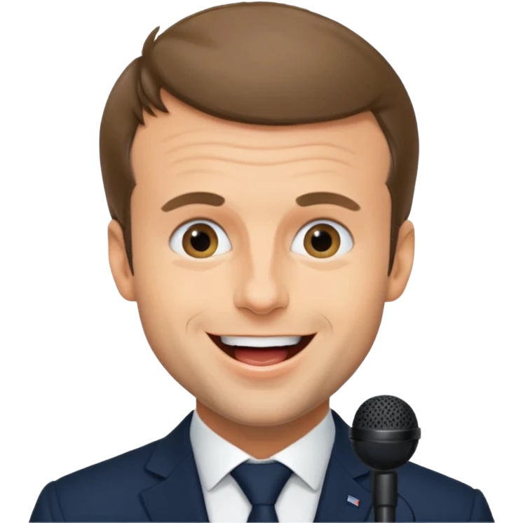 Emmanuel Macron qui chante emoji
