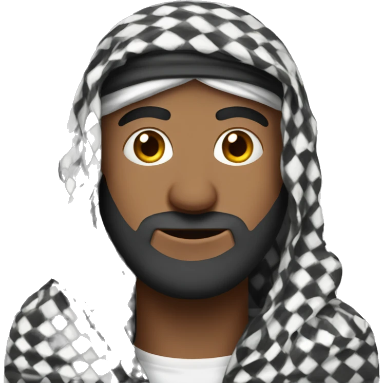 Man in keffiyeh emoji
