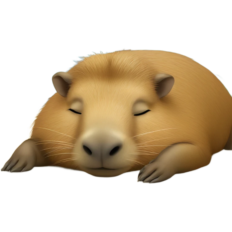 capybara sleeping in  emoji