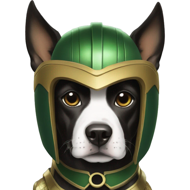 loki as a dog with helmet emoji