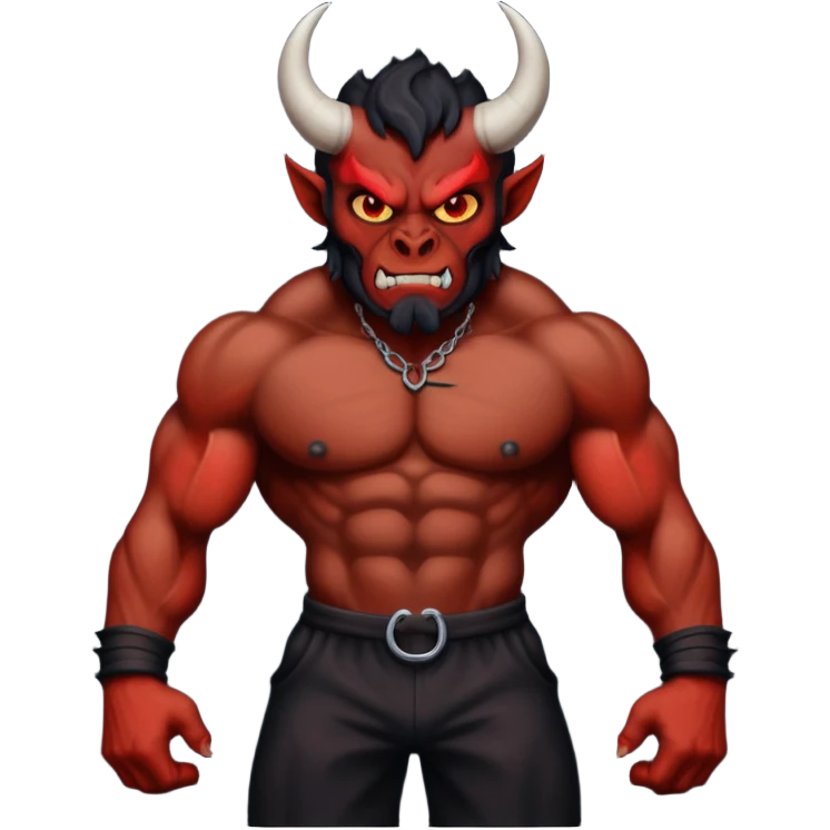 Black demon emoji