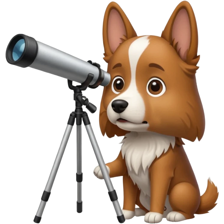 dog with telescope  emoji