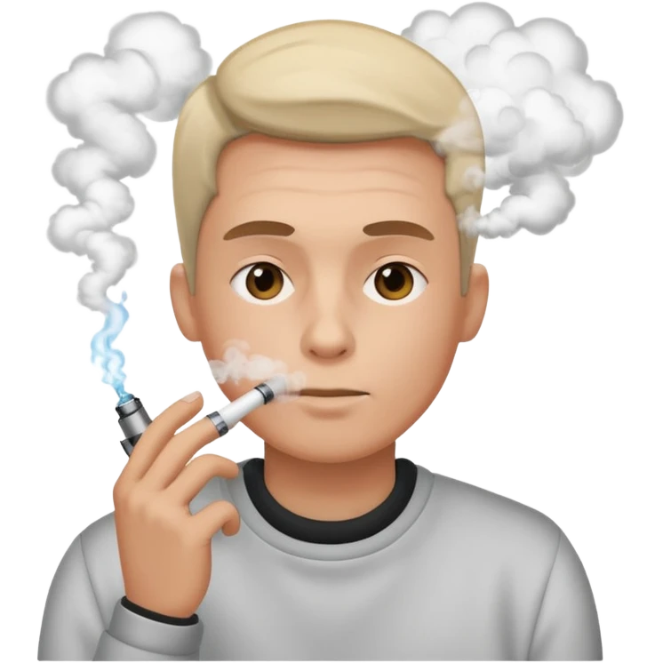 person vaping emoji