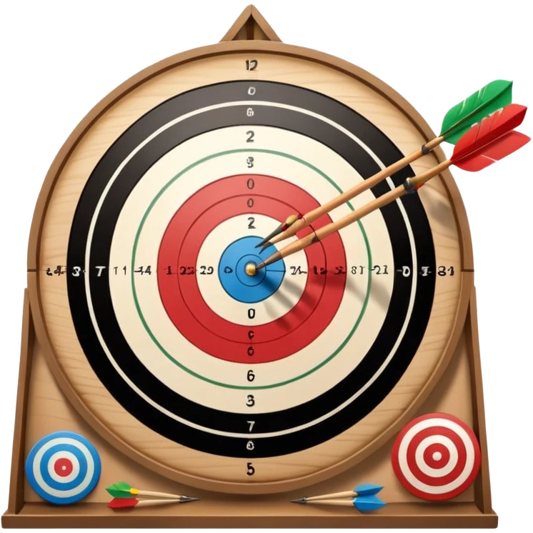 Archery board with arrows emoji