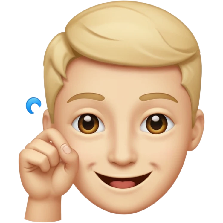 blink with one eye with hand pointed  emoji