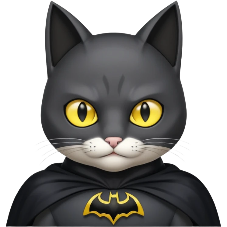 Cat as batman emoji