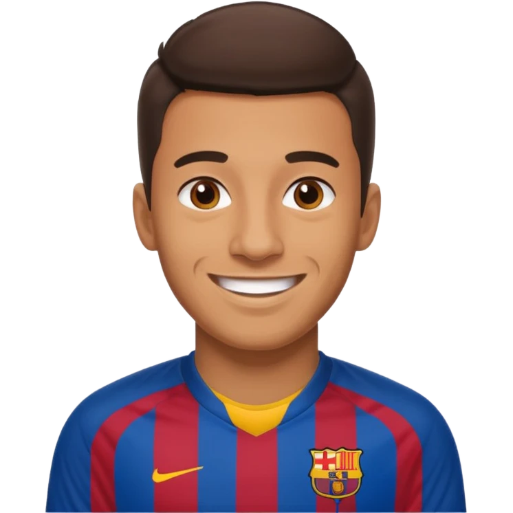 araujo футболист  в футболке барселоны emoji