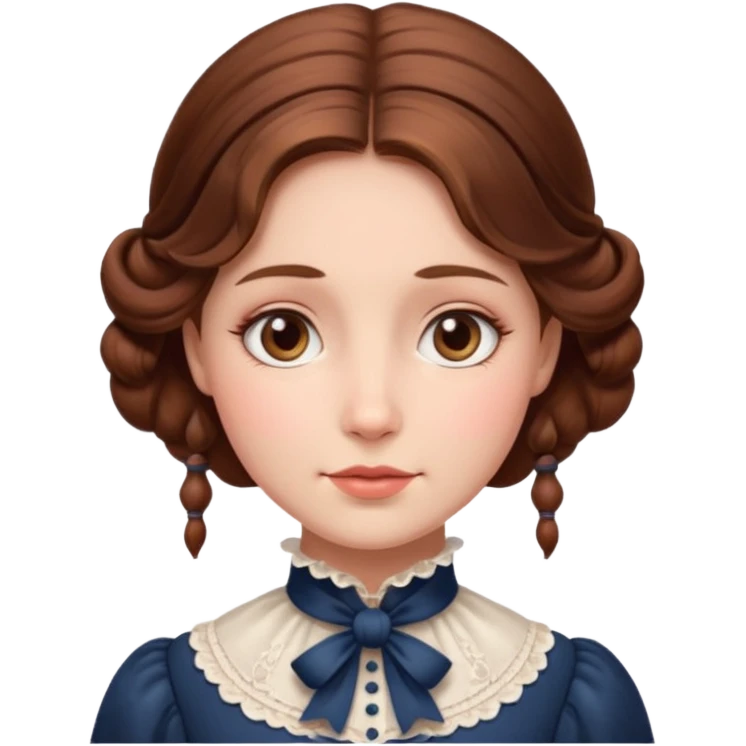 victorian lady face emoji