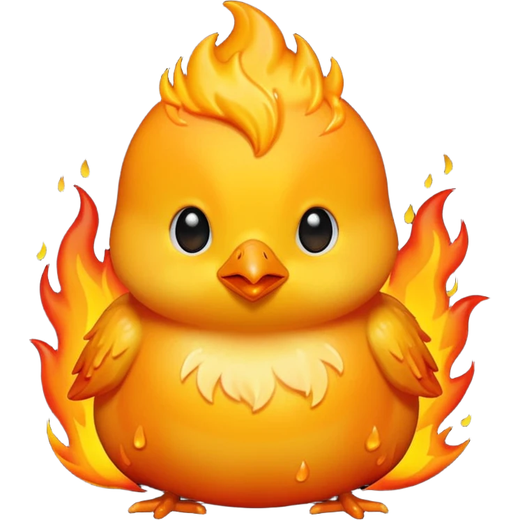 🔥+🐥+💦 emoji