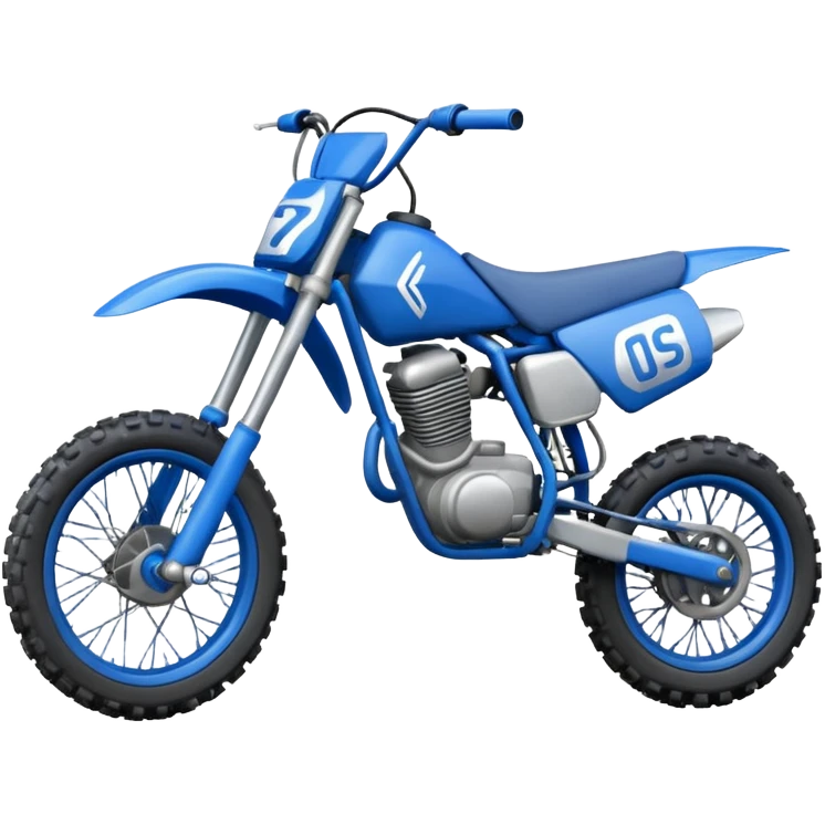 dirt bike blue  emoji
