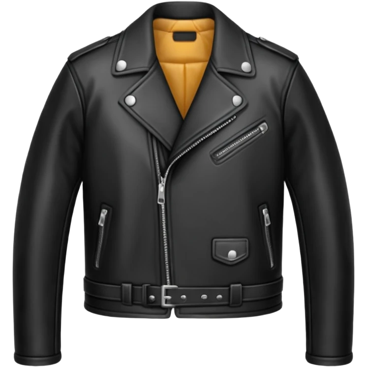 leather black  jacket emoji