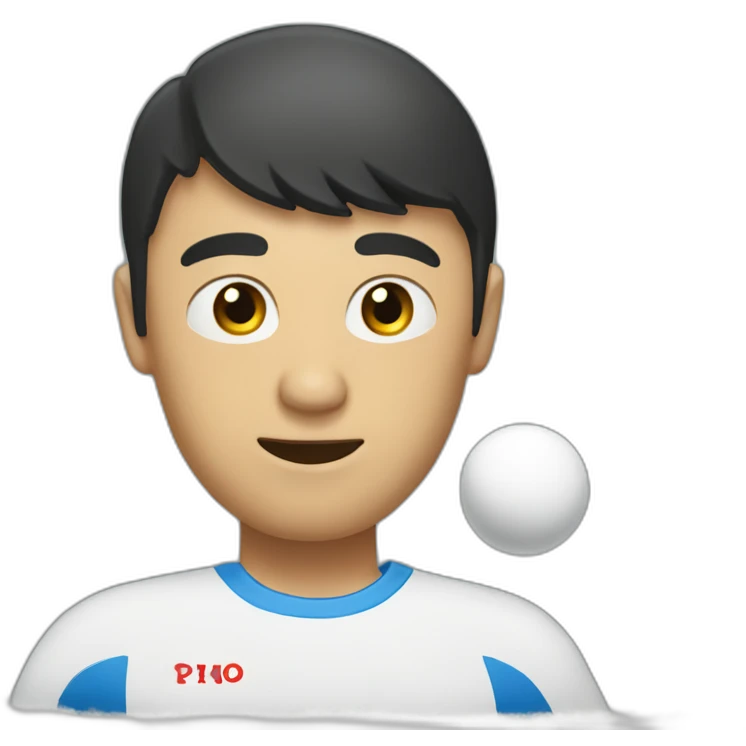 Pingoo play ping-pong emoji