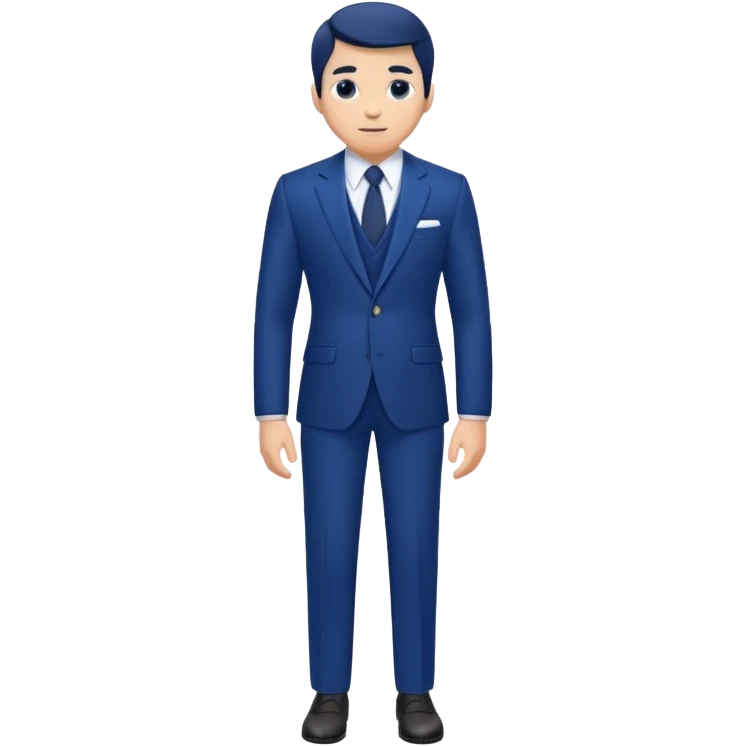 blue suit emoji