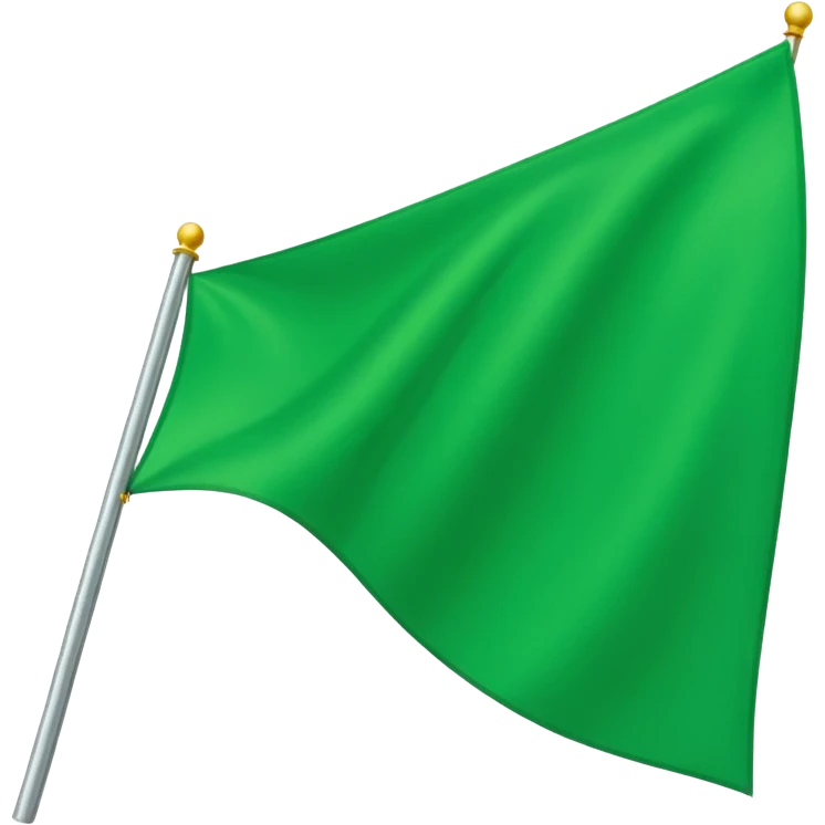 Bright Green triangle flag emoji