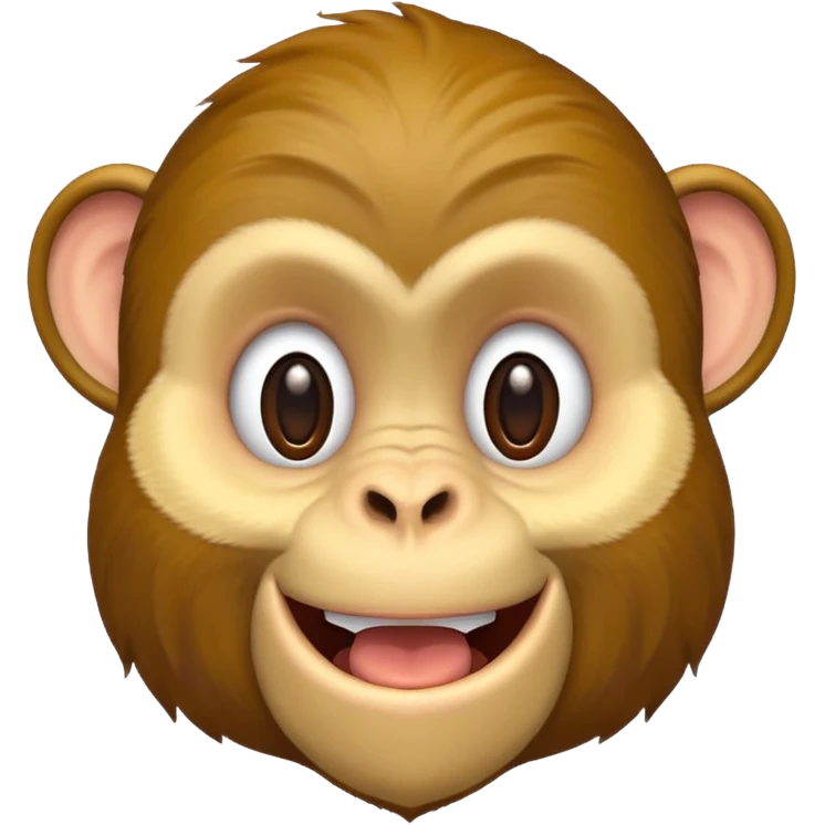 monkey with nose that looks like a banana emoji