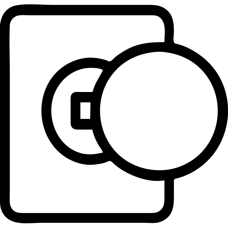 дверная ручка кружок emoji