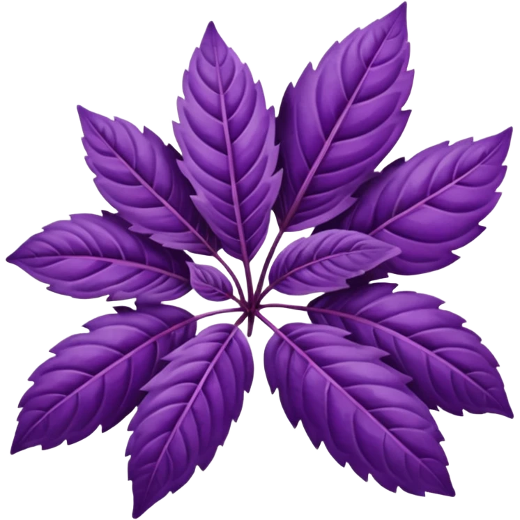 thai purple basil emoji