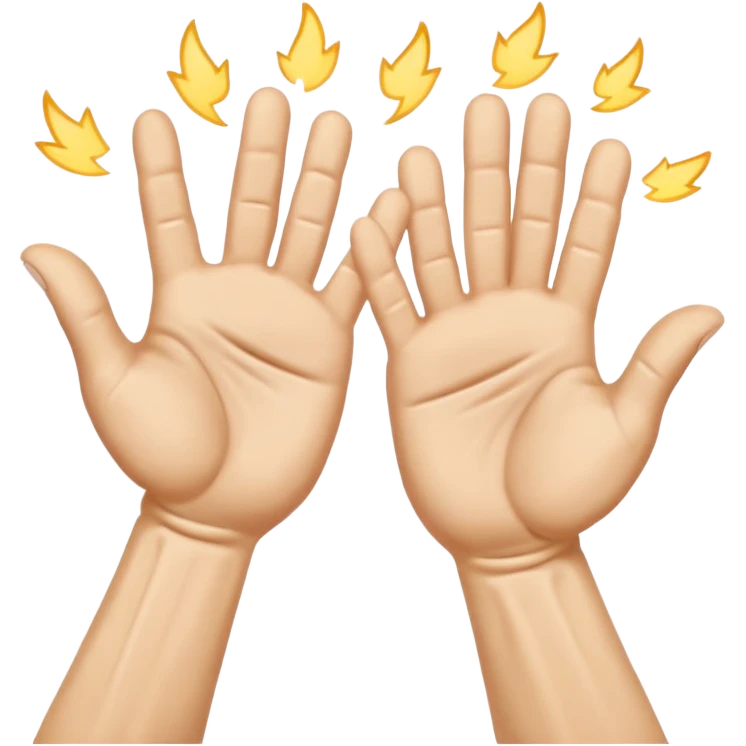 clapping and emoji