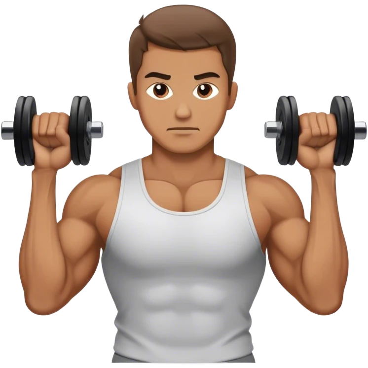 man weighted wrist curl emoji