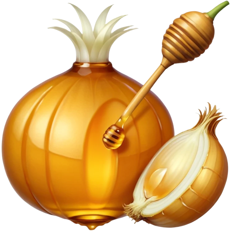 Honey and onion emoji