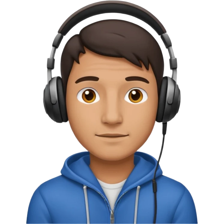Man with over-ear headphones emoji