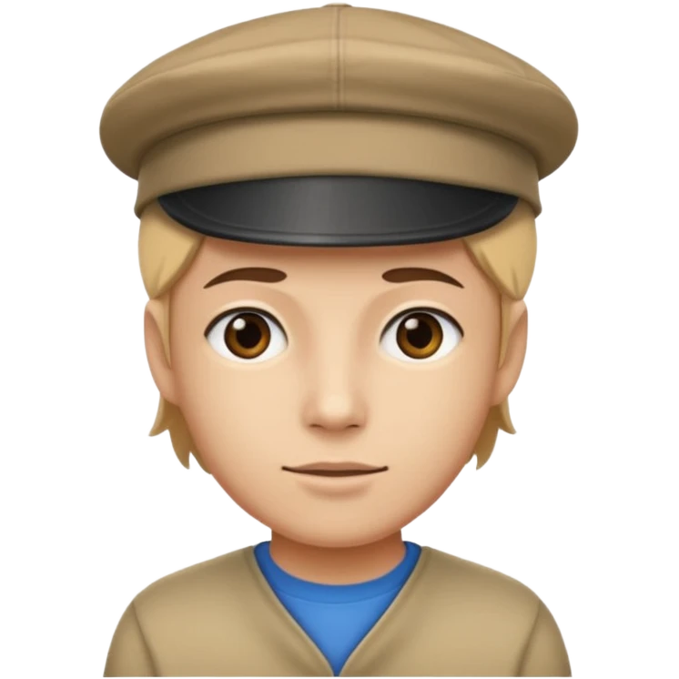 Un bélico con una gorra tombochio  emoji