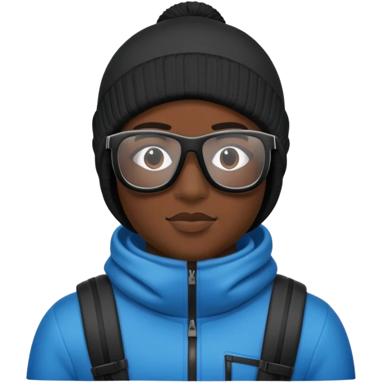 Thug with a ski mask and glasses emoji